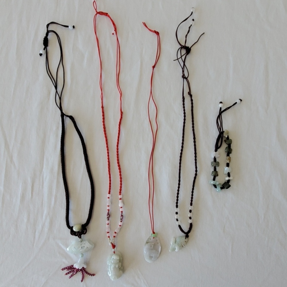 Set of 4 Jade necklace